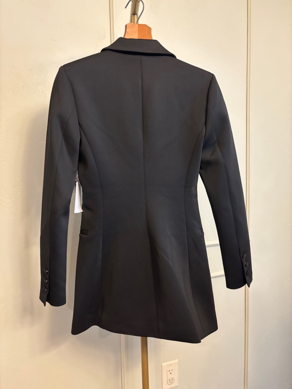 Good American Black Dress - Executive Blazer Dress MSRP $159 NWT Sz 0 - Picture 4 of 4